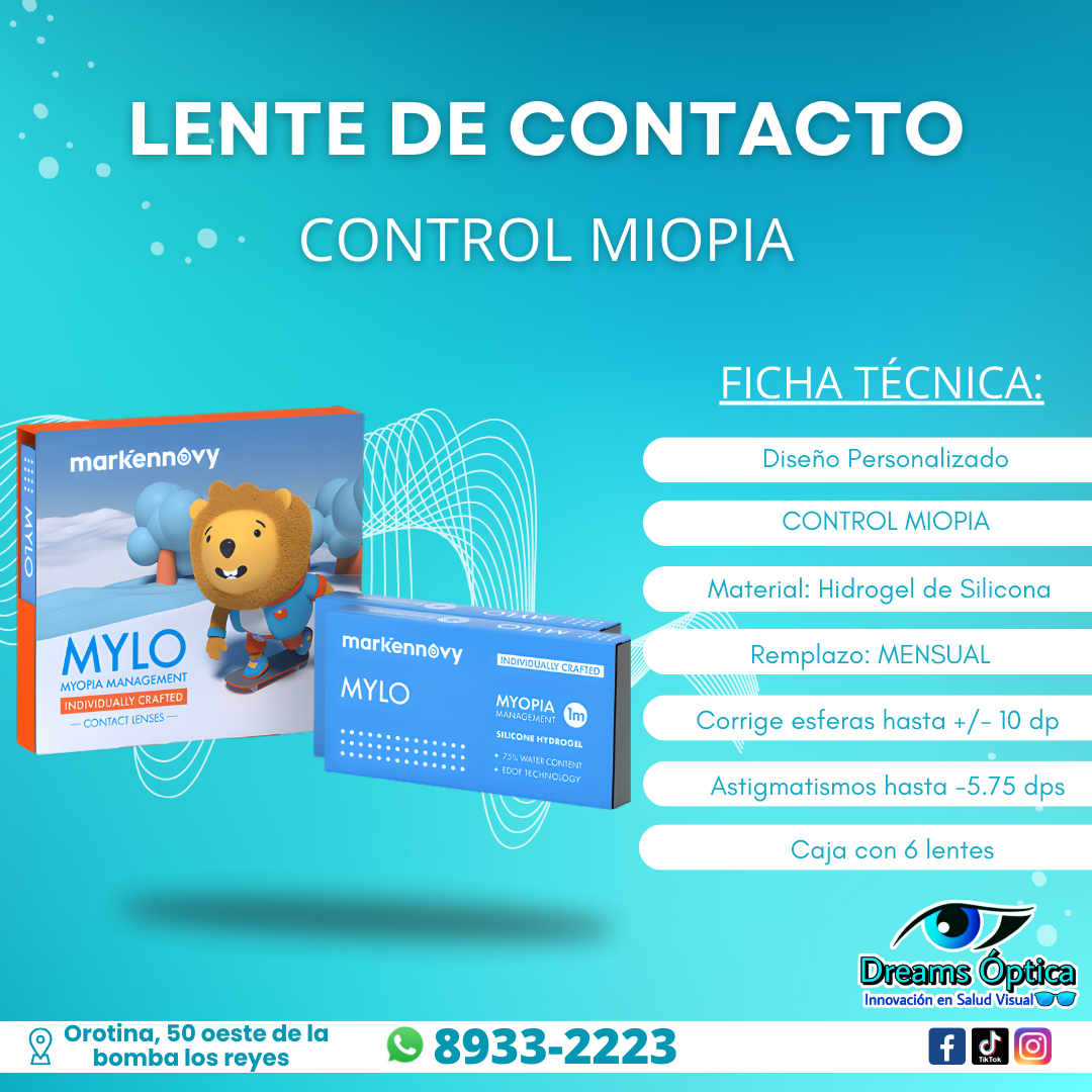 Lente Mylo control Miopia