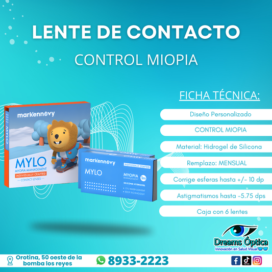Lente Mylo control Miopia